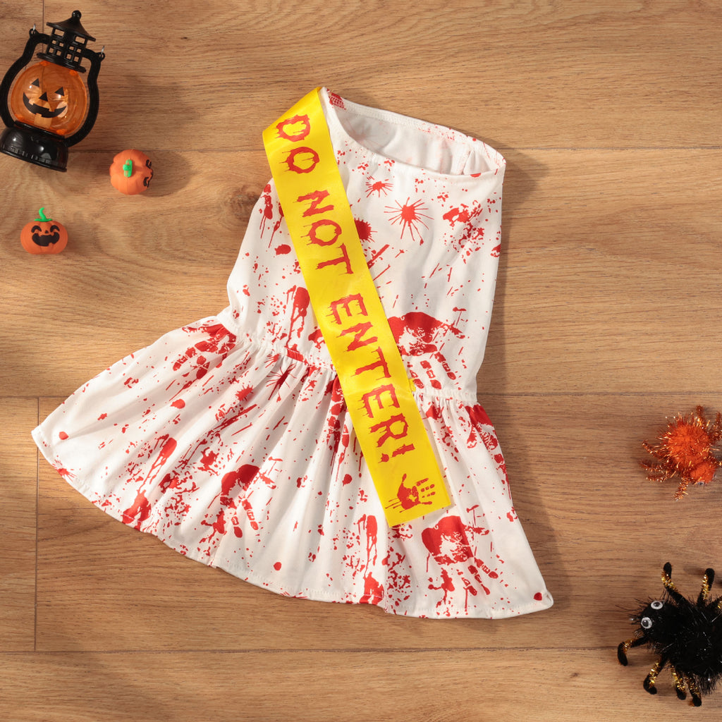 Pet Halloween Bloody Seal Four-Legged Dress for Dogs, Pet Clothing